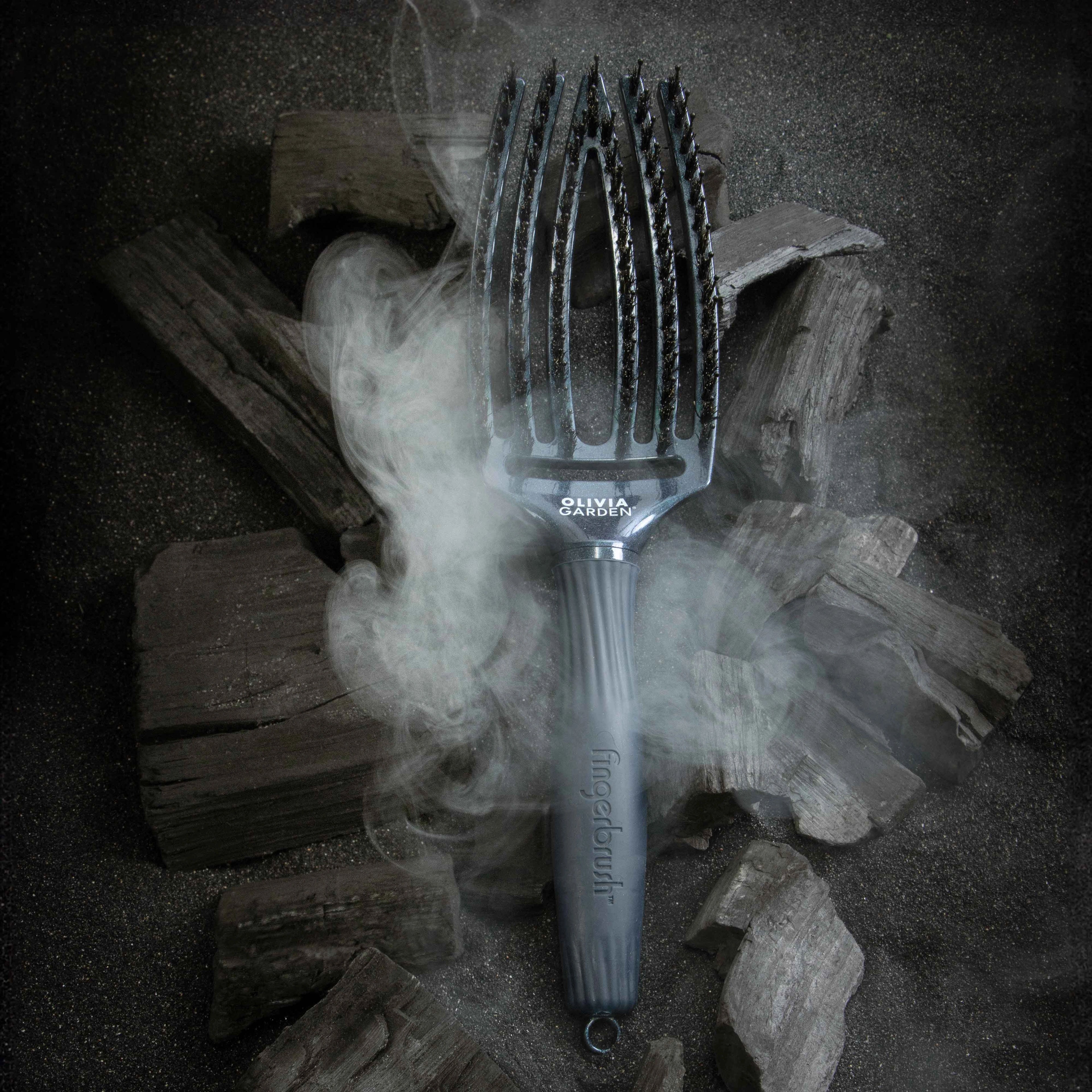 Olivia Garden OG Fingerbrush Midnight Dessert, Blue Sapphire M – hårborste