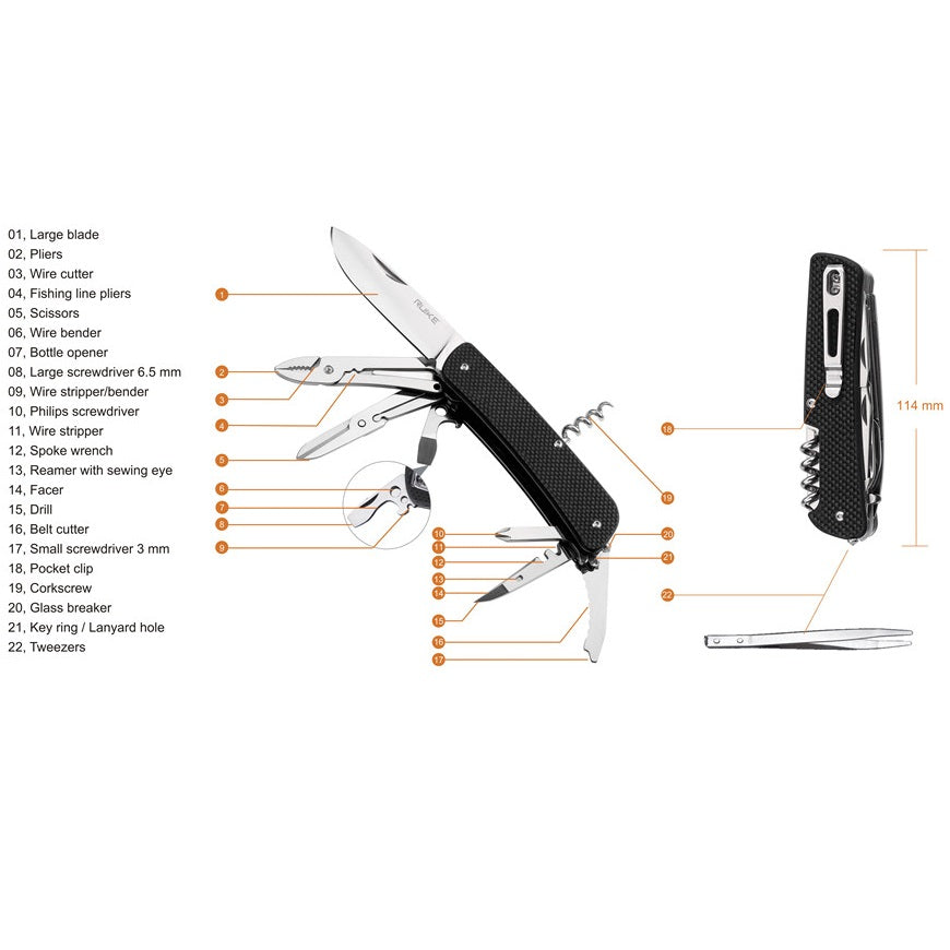 Ruike L41 Multiverktyg Slip Joint