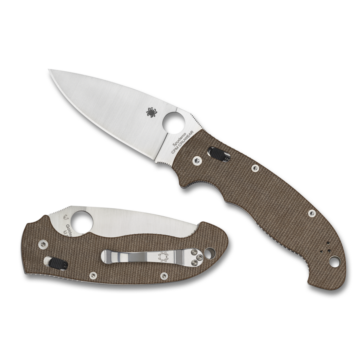 Spyderco Manix 2 XL Micarta Fällkniv