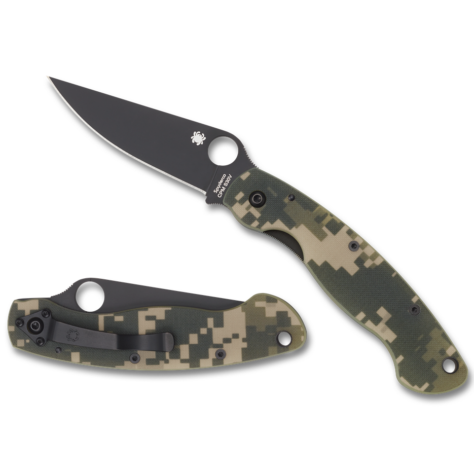 Spyderco Military Model Camo Black Blade