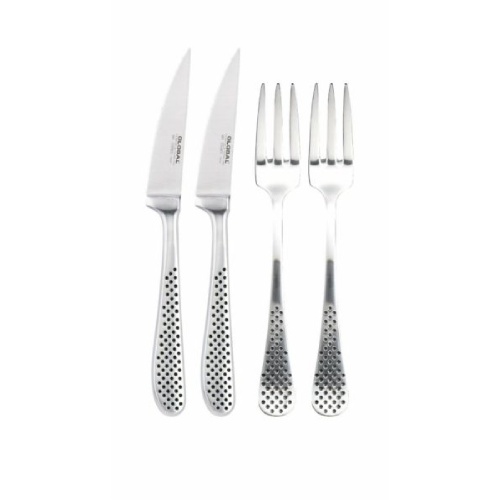 Bestick 2 Gaffel, 2 Kniv från Global