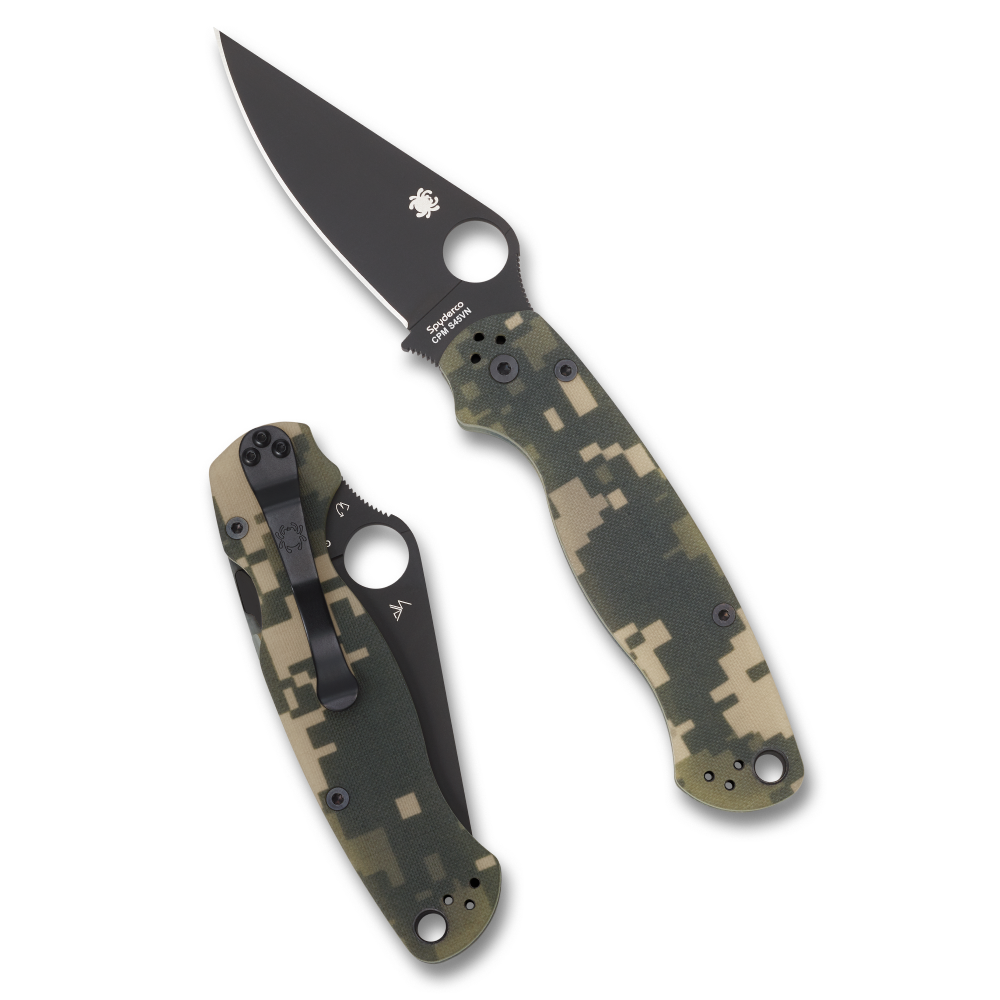 Spyderco Para Military 2 Camo Black Blade