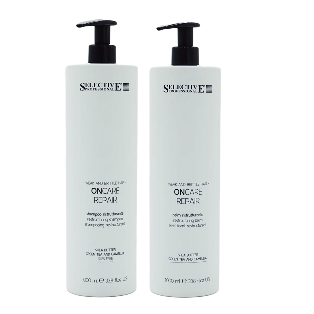 Duo Schampo + Balsam För Skadat Hår | Repair 1000ml från Selective Professional