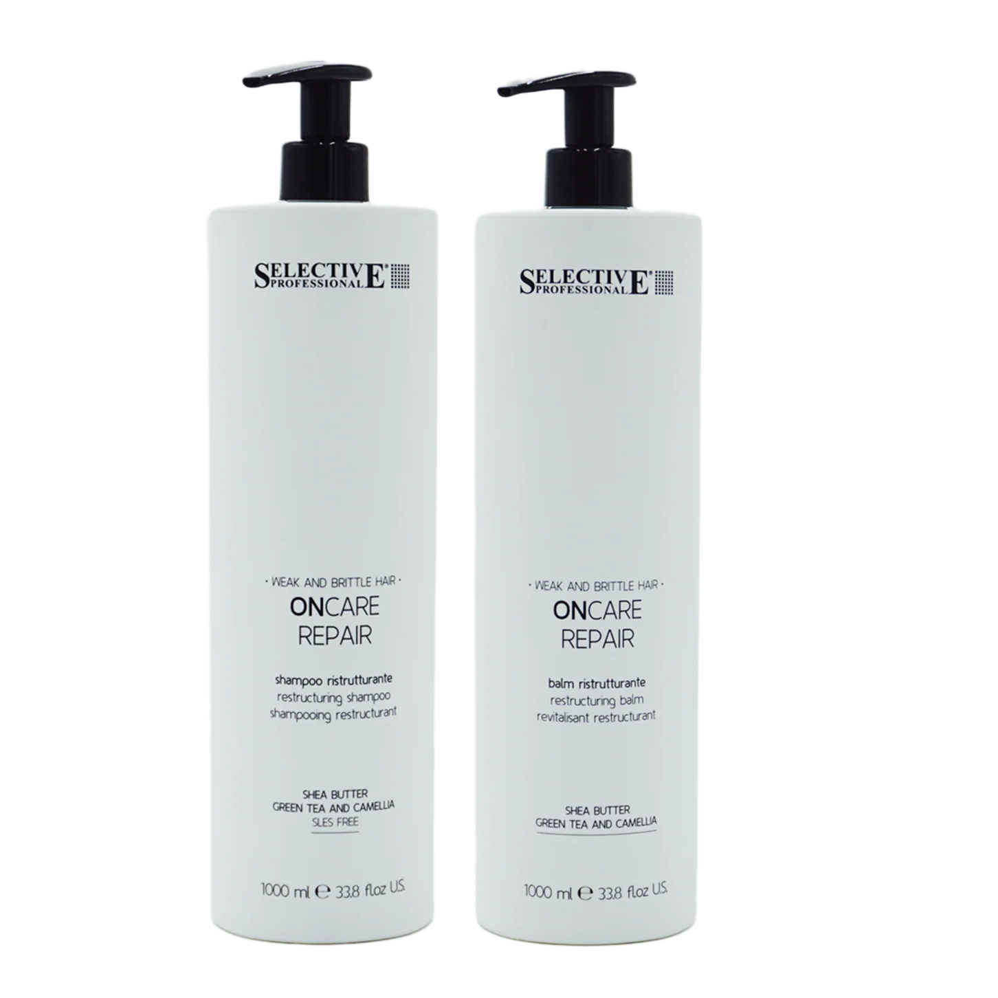 Duo Schampo + Balsam För Skadat Hår | Repair 1000ml från Selective Professional
