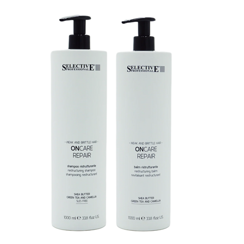 Duo schampo + balsam Repair 1000 ml från Selective Professional