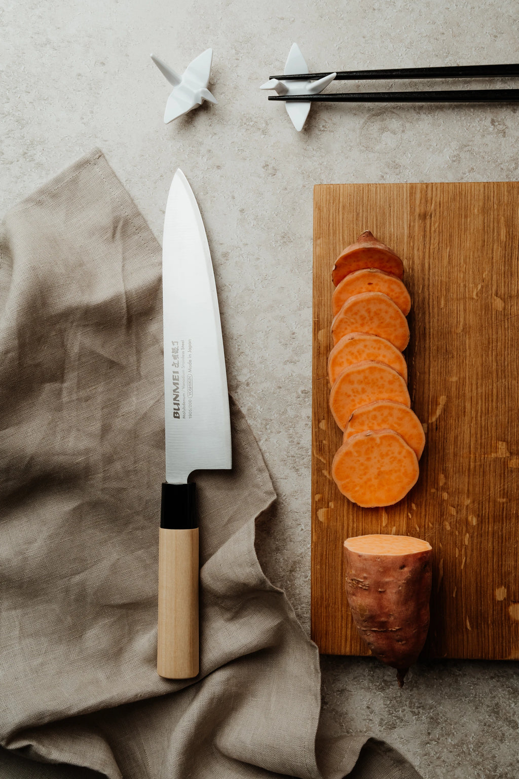 Dubbelslipad Kockkniv 20 cm | Bunmei