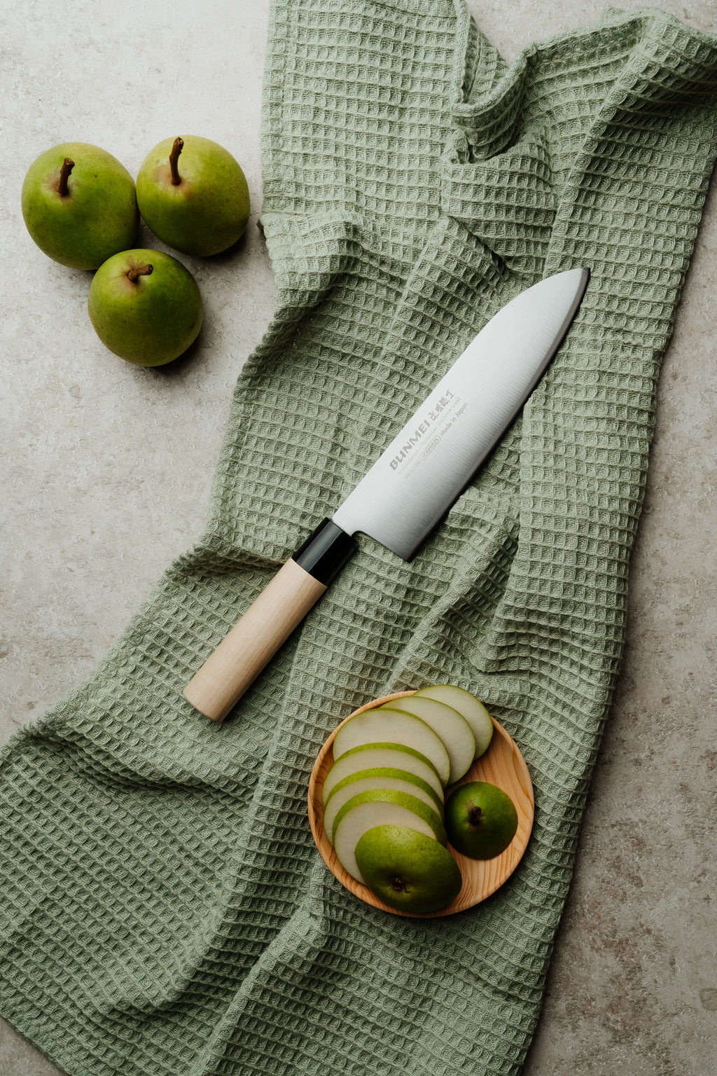 Dubbelslipad Santokukniv 18 cm | Bunmei