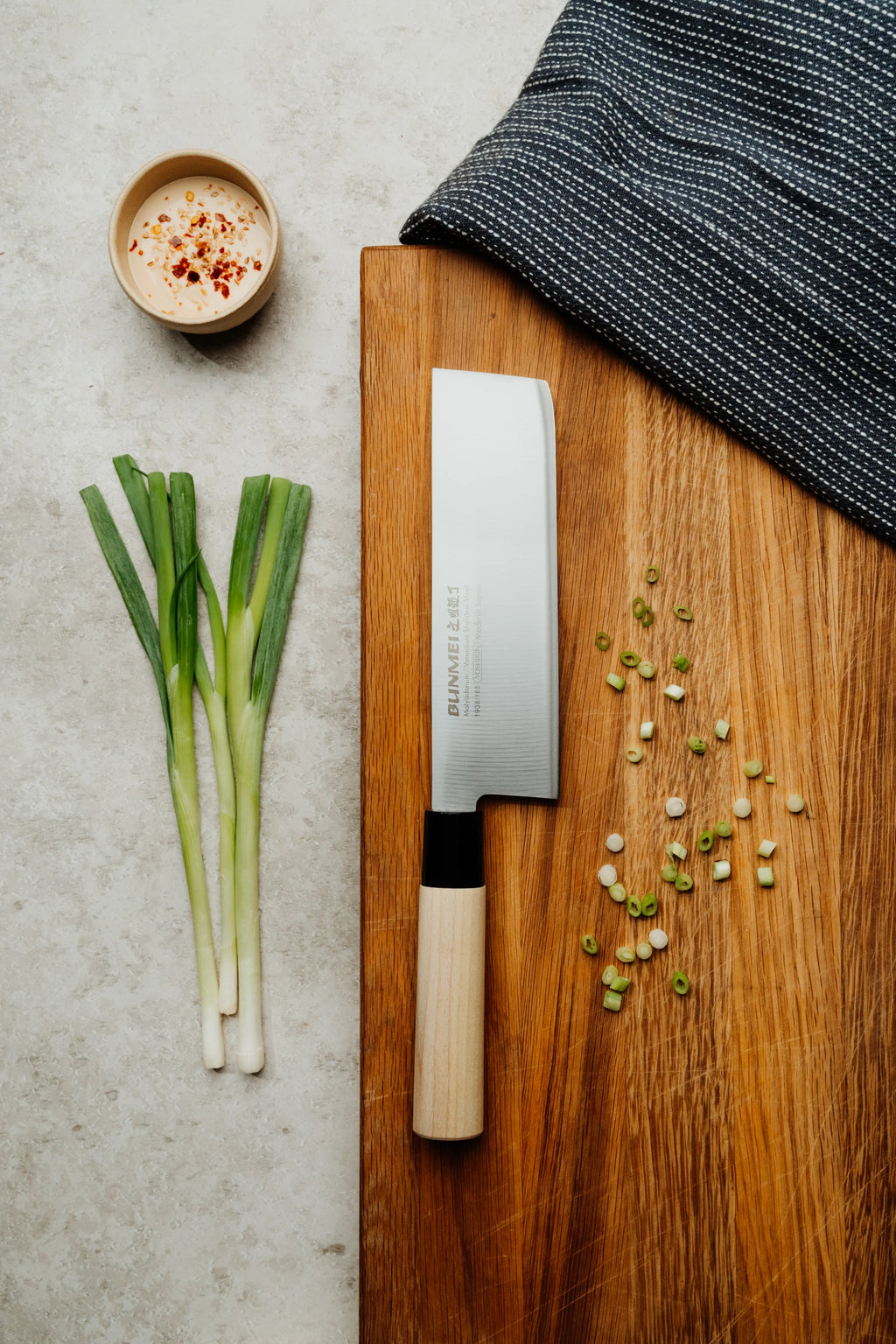 Dubbelslipad Nakiri Grönsakshacka 16,5 cm | Bunmei