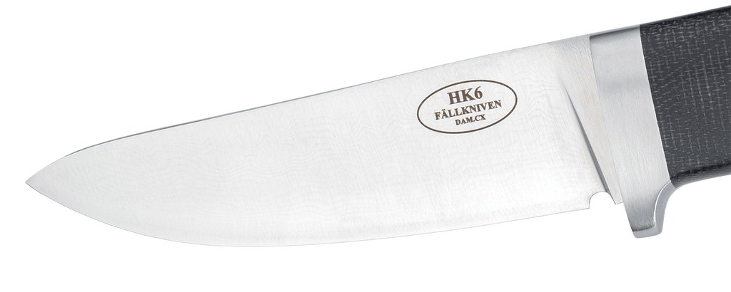 HK6cxLbm – Cowry X damaststål (Black Micarta) – bild 2