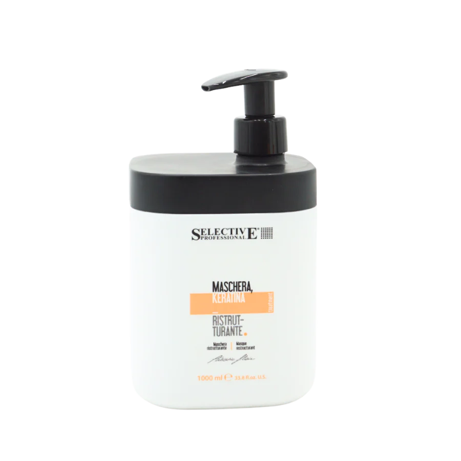 Keratin Mask - Skadat Hår 1000 Ml från Selective Professional