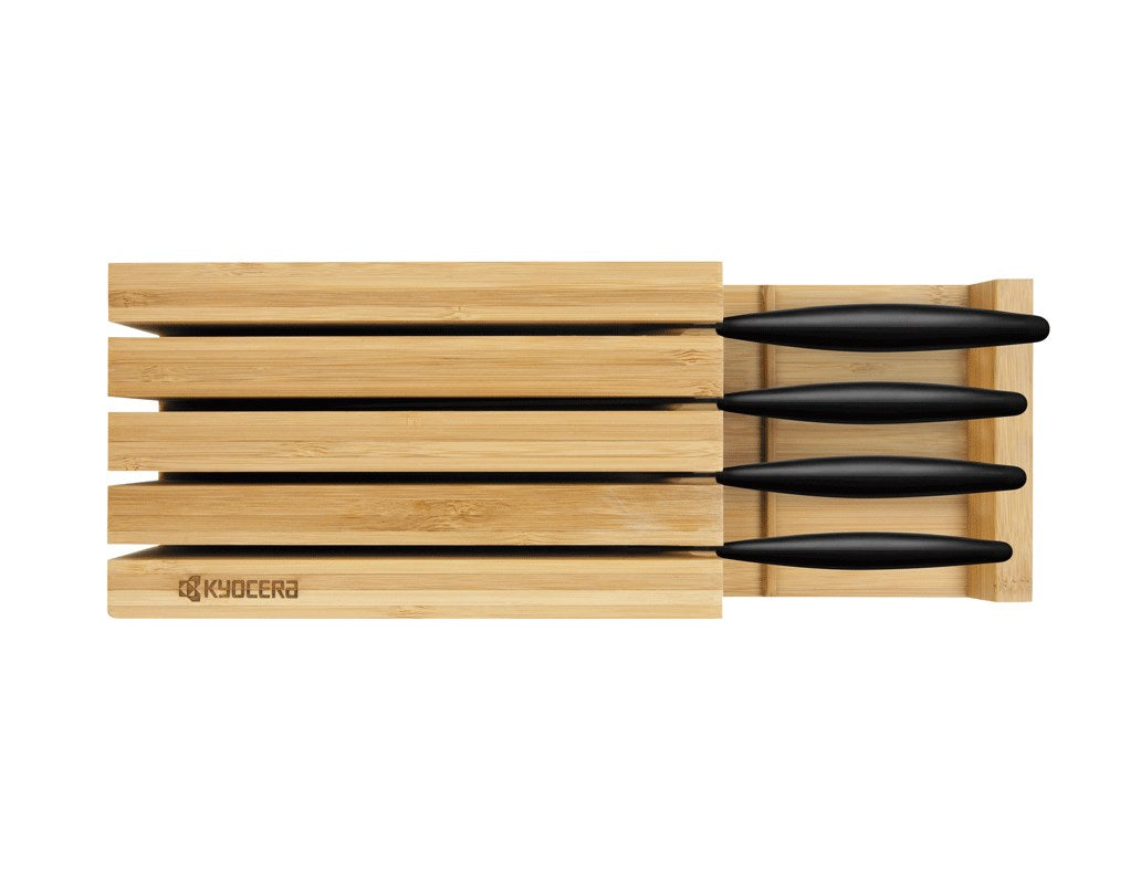 Knivblock för 4 knivar, Bambu | Kyocera