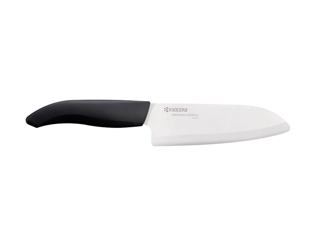 Keramisk Santoku/Kockkniv 14 cm, vit | Kyocera