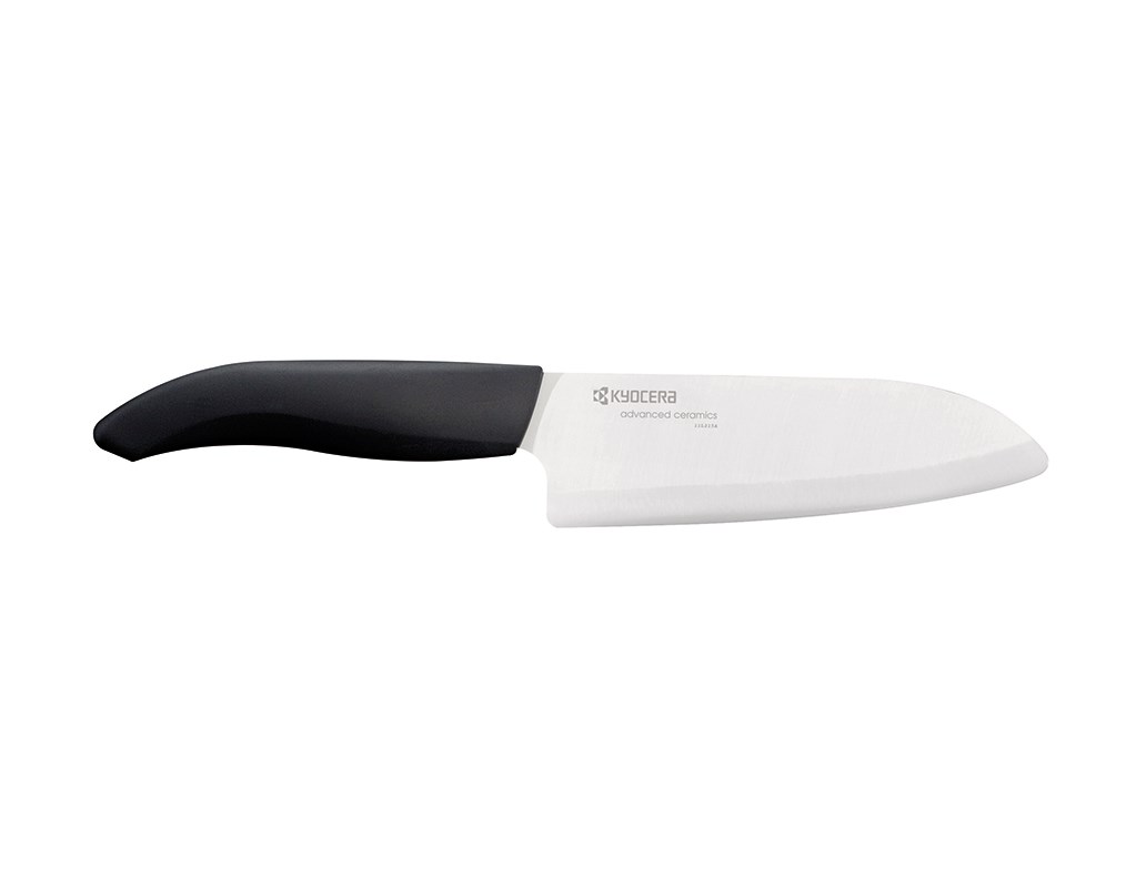 Keramisk Santoku/Kockkniv 14 cm, vit | Kyocera
