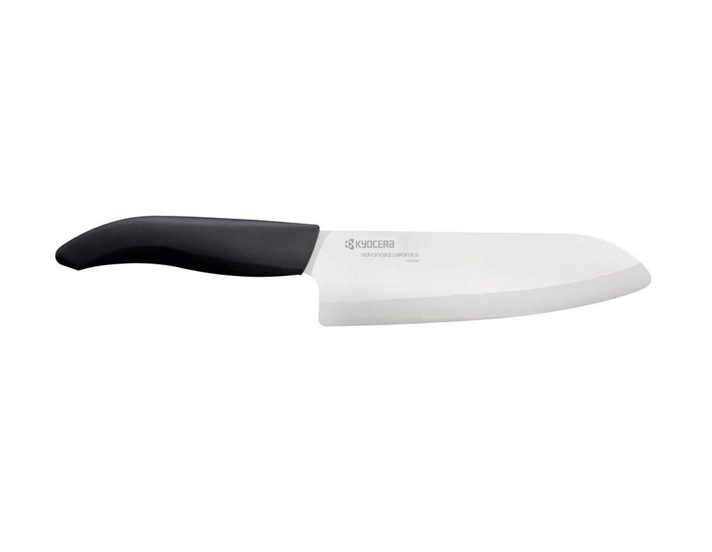 Keramisk Santoku/Kockkniv 16 cm, vit | Kyocera