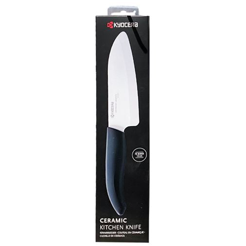 Keramisk Santoku/Kockkniv 16 cm, vit | Kyocera