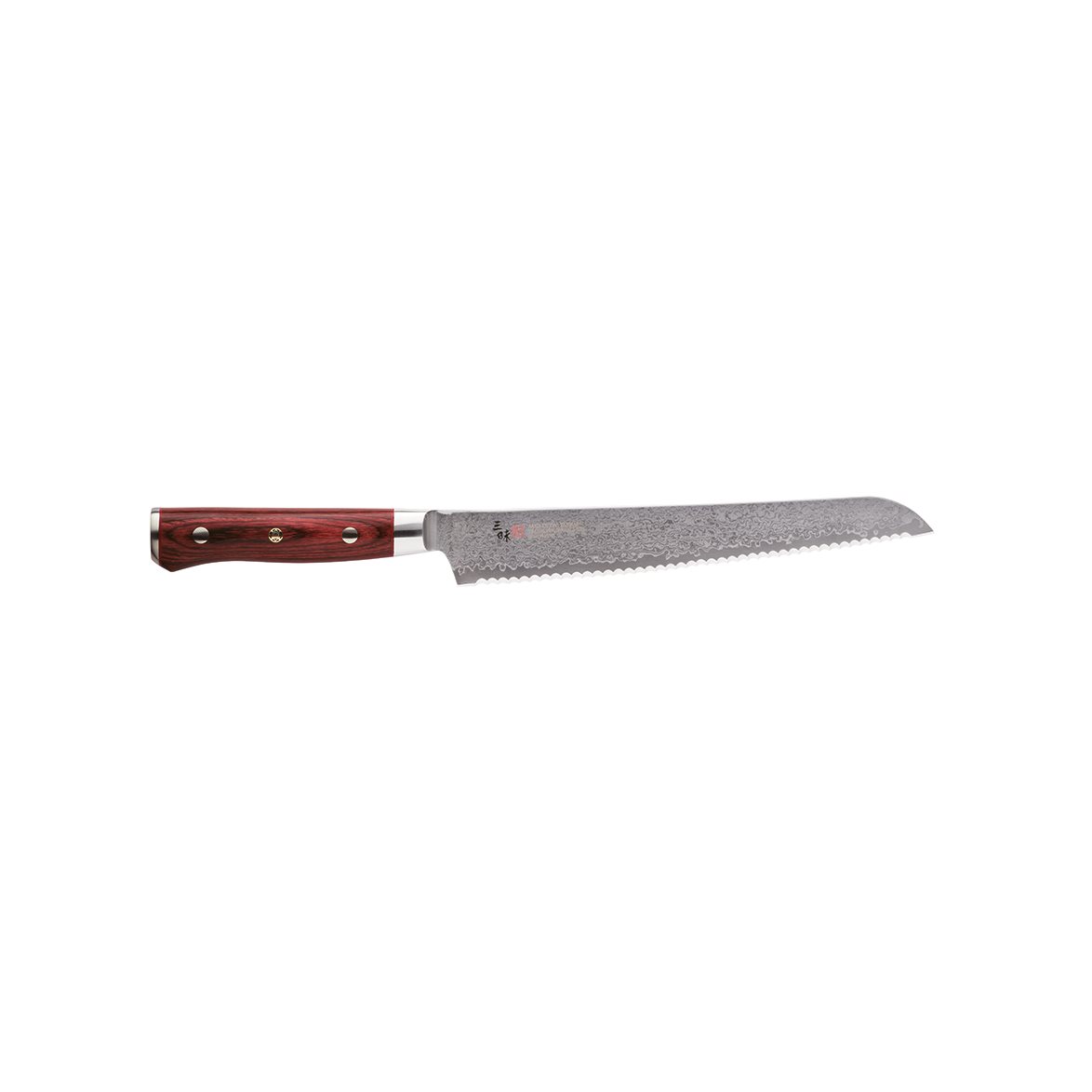 Mcusta / Zanmai Flame Damascus Brödkniv 23 Cm