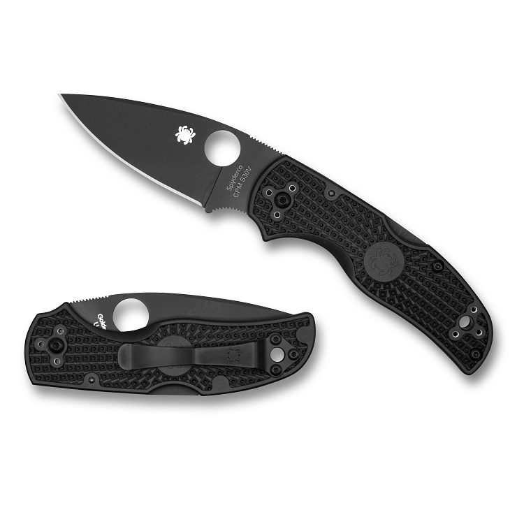 Native 5 lättviktskniv med svart knivblad från Spyderco