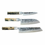 Satake Ame Knivset Med Petty, Santoku & Kiritsuke