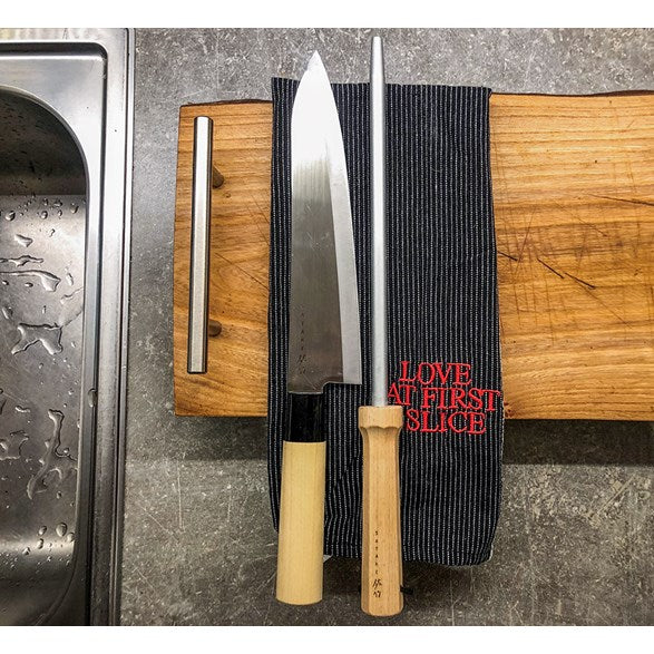 Satake Diamantbryne med Trähandtag 23 cm – Slipsten