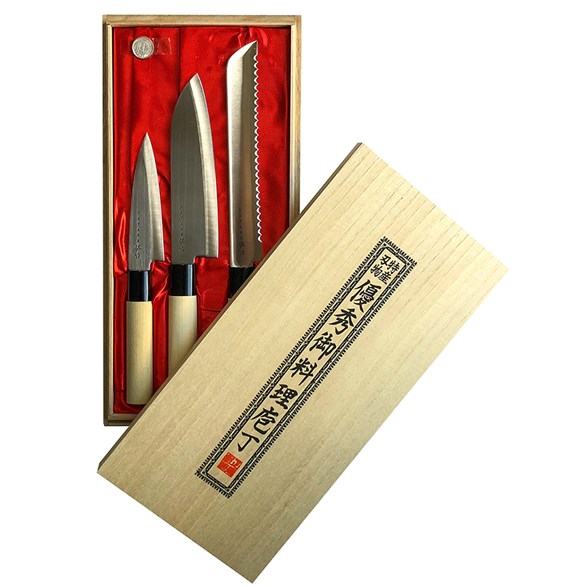 Satake Houcho Knivset - 3 Knivar – Kökskniv