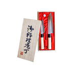 Satake Houcho Set med Petty & Santoku i Balsabox