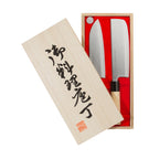 Satake Houcho Set med Santoku & Nakiri i Balsabox