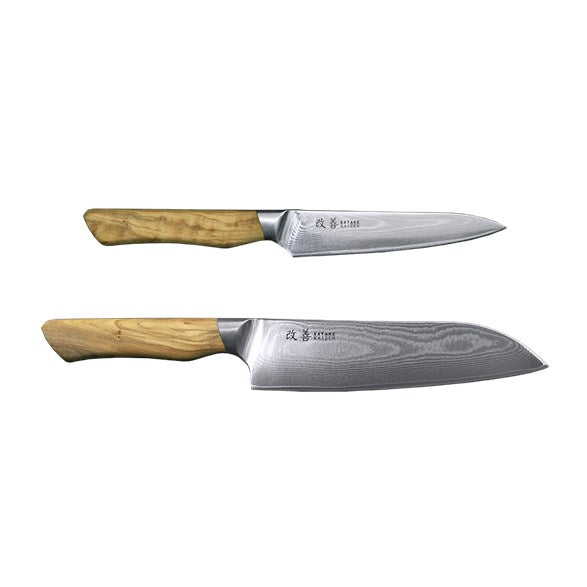Satake Kaizen 2-dels Knivset Santoku 18cm & Petty 12cm