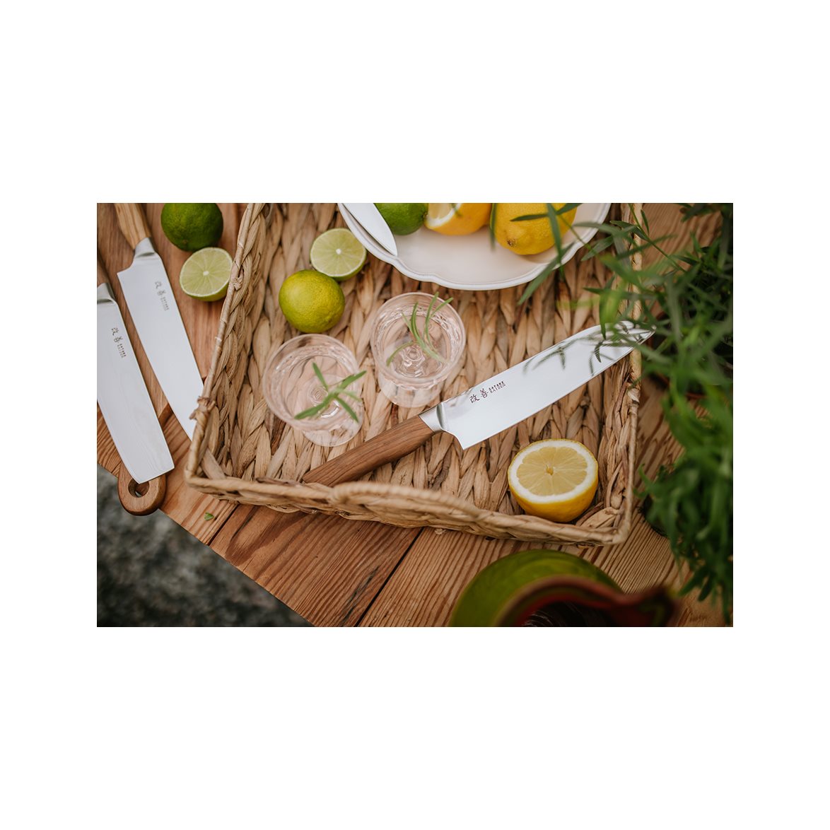 Satake Kaizen 3-dels Knivset Gyuto 21 cm, Santoku 18 cm & Petty 12 cm